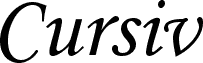 Cursiv