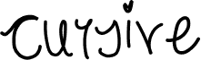 cursive