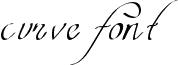 curve font