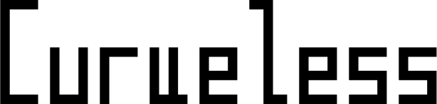 Curveless font