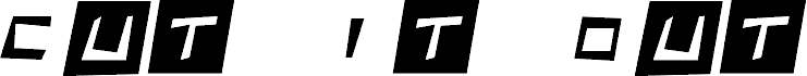 Cut It Out Italic