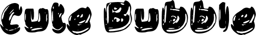 Preview of the Cute Bubble font