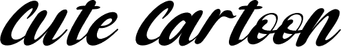 Cute Cartoon Italic