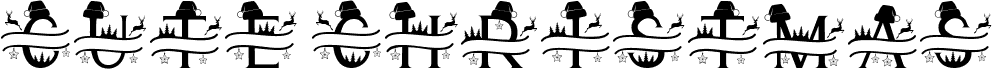 Cute Christmas Monogram