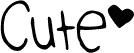 Cute_Font