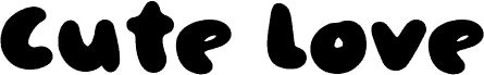 Cute Love шрифт