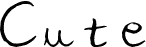 Preview of the Cute font