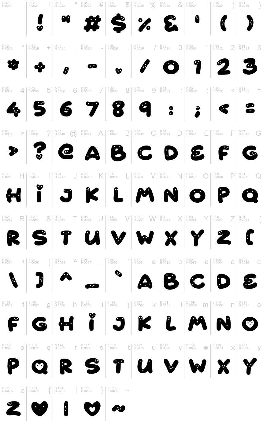 Cutest Things Font