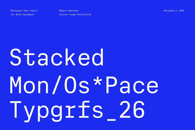 Cx Mono Trial Extra Bold — 字体展示