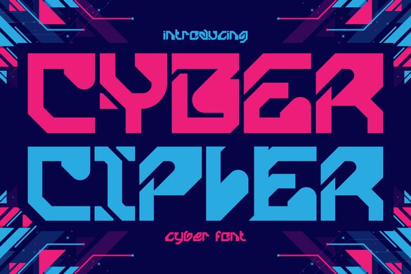 Cyber Cipher Schriftart