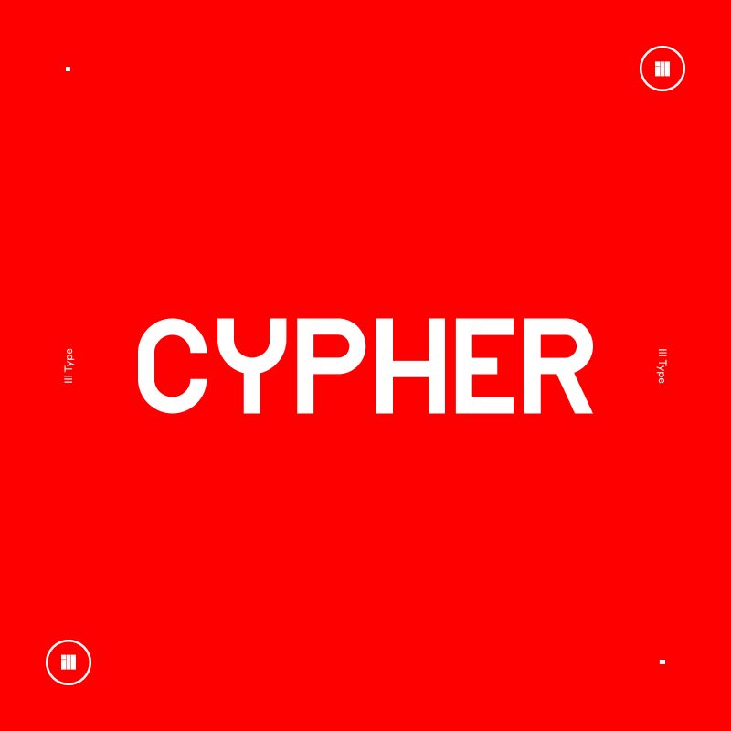 Cypher Schriftart