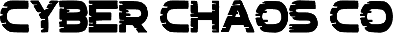 Podgląd czcionki Cyber Chaos co_black