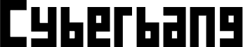 Cyberbang BOLD 字体