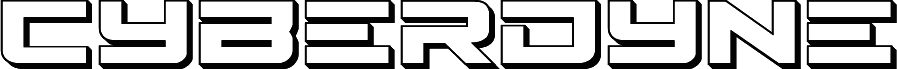 Preview of the Cyberdyne 3D font
