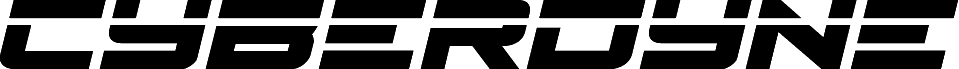 Preview of the Cyberdyne Laser Italic font