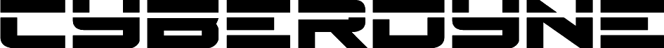 Preview of the Cyberdyne Laser font