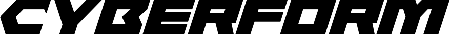Ukážka písma Cyberform Expanded Italic