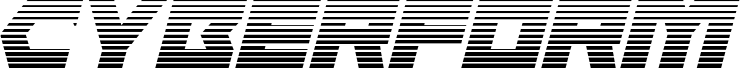 Ukážka písma Cyberform Gradient Italic