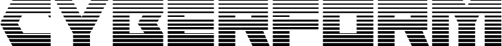 Ukážka písma Cyberform Gradient