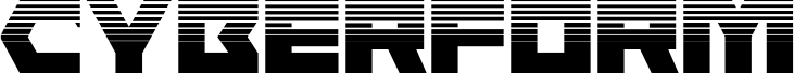 Ukážka písma Cyberform Halftone