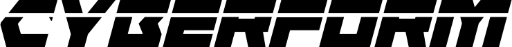 Ukážka písma Cyberform Laser Italic