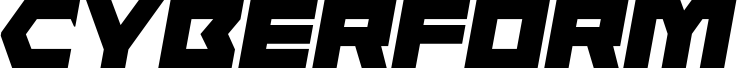 Ukážka písma Cyberform Semi-Italic