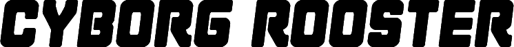 Anteprima del carattere Cyborg Rooster Semi-Italic