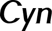 Preview of the Cyn Italic Bold font