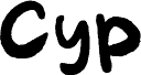 Preview of the Cyp Regular font