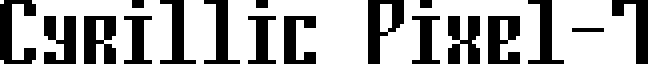 Cyrillic Pixel-7