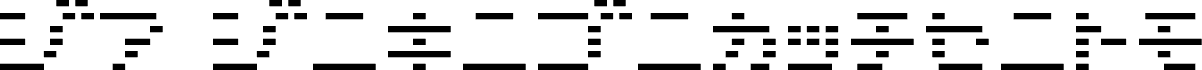 D3 DigiBitMapism Katakana Thin