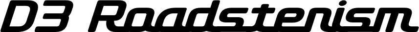 D3 Roadsterism Italic