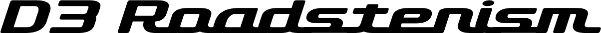 D3 Roadsterism Wide Italic