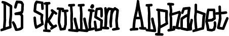 D3 Skullism Alphabet Bold
