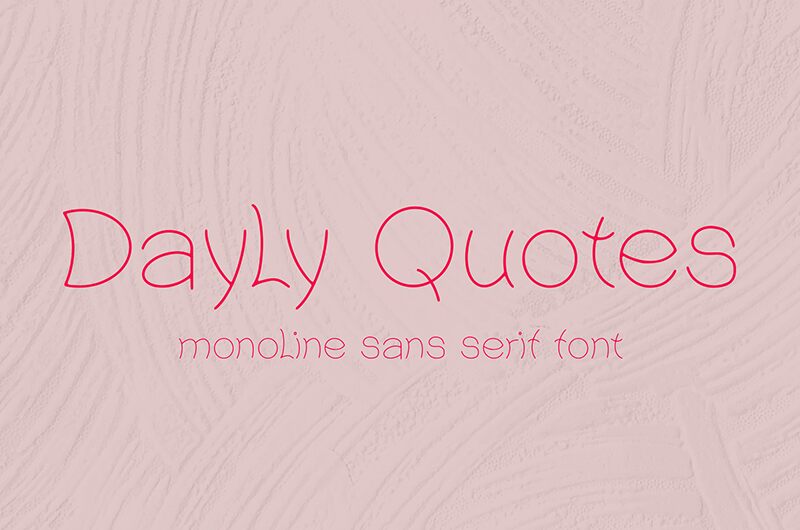Daily Quotes Schriftart