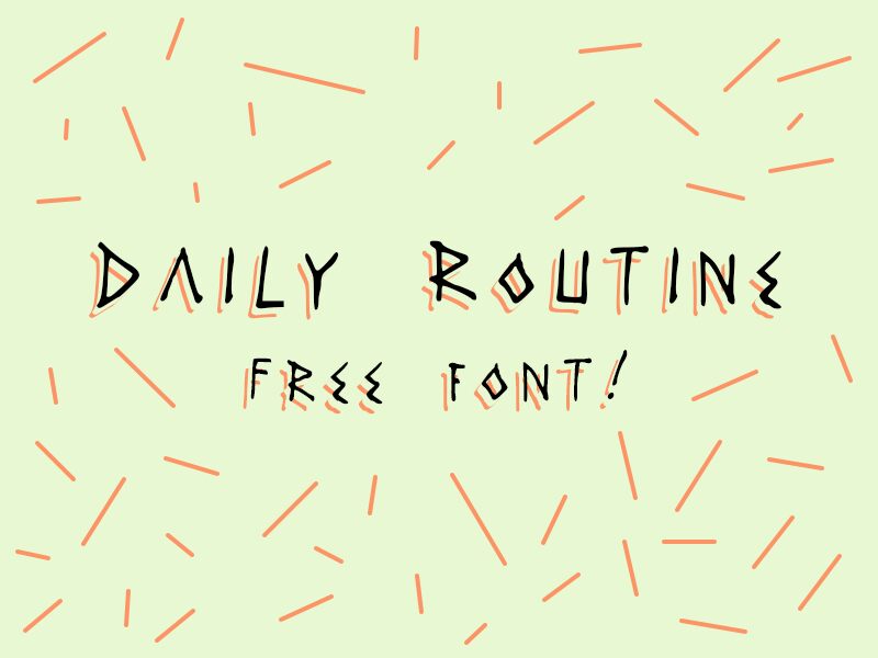 DAILYROUTINE Schriftart