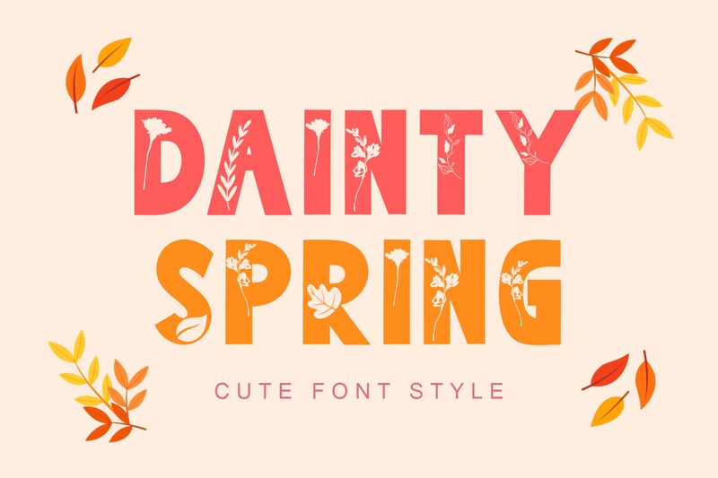 Dainty Spring Druh písma