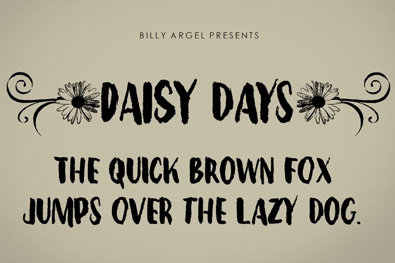 Daisy Days Schriftart