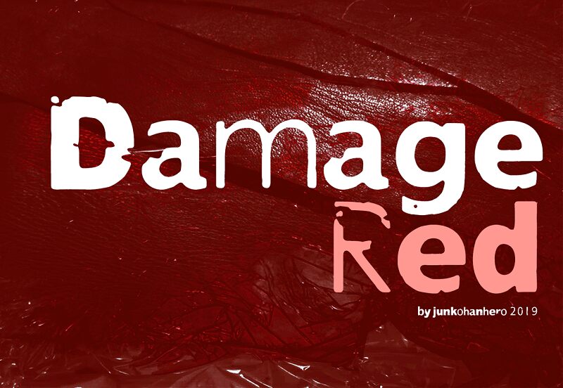 Damage Red Czcionka