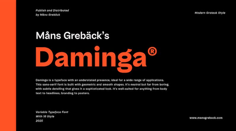 Daminga Czcionka