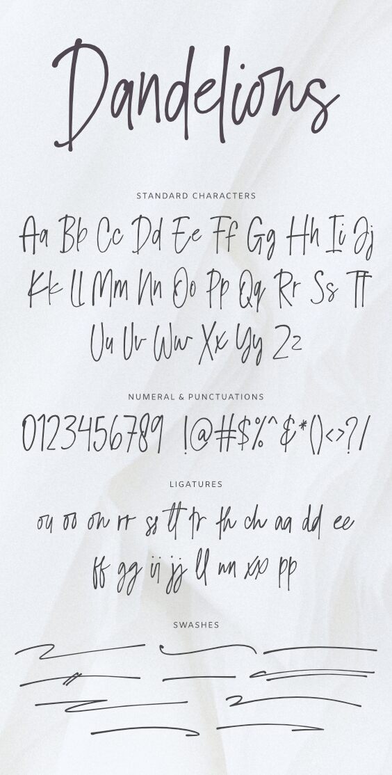 Dandelions Carattere