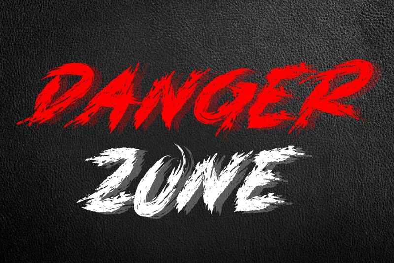 DANGER ZONE Czcionka