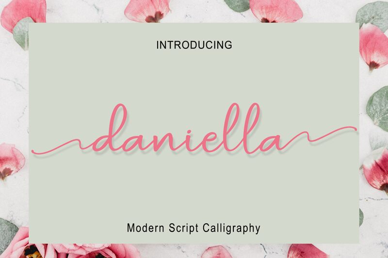 daniella script フォント