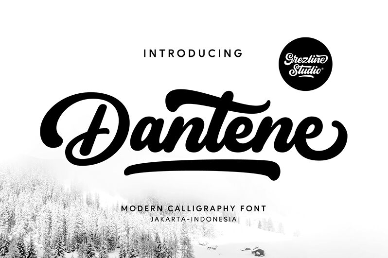 Dantene-Regular — Prezentace písma