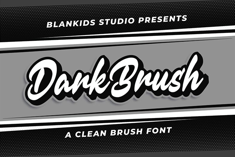 Dark Brush Druh písma