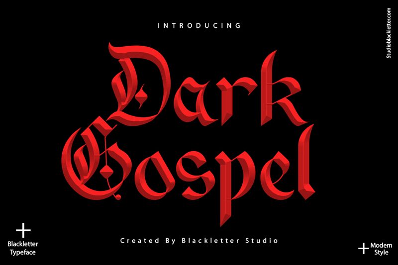 Dark Gospel Schriftart