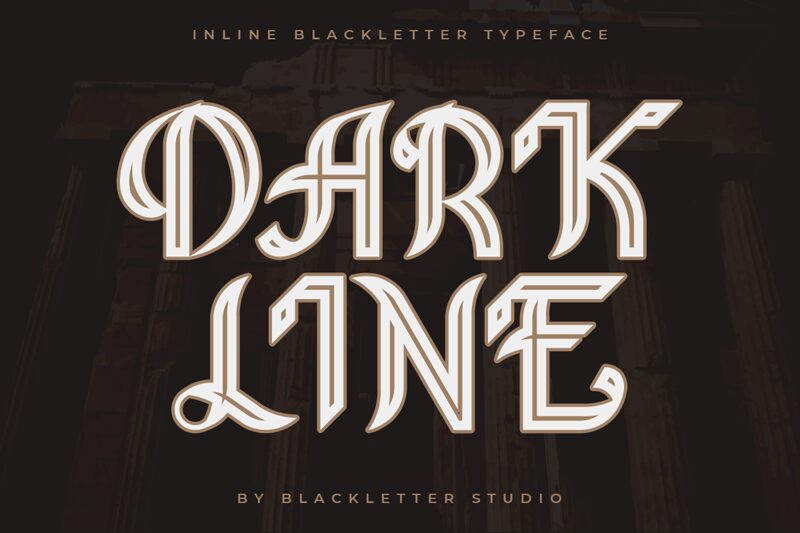 Dark Line Schriftart