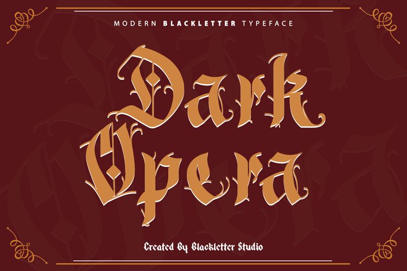 Dark Opera Schriftart
