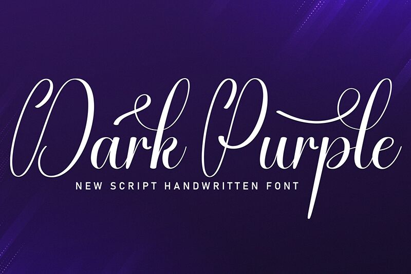 Dark Purple Fonte