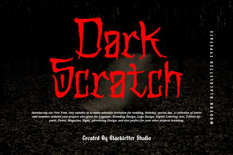Dark Scratch Carattere